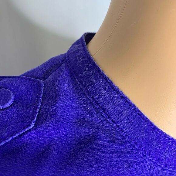 3.1 Phillip Lim Asymmetrical Button Up Silk Blouse - Picture 7 of 11